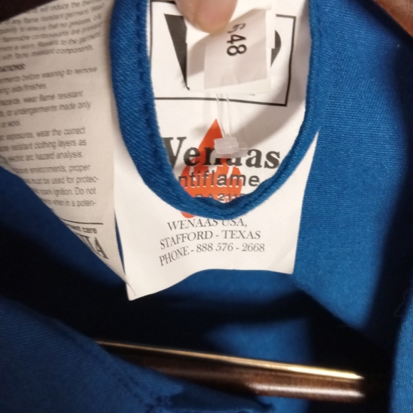 Wenaas Anti Flame Overalls/Coveralls Mechanics, Repairman Chemical Plants, Sz 48 - Picture 6 of 14